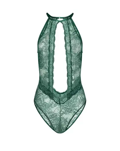 Zielona koronkowa bielizna