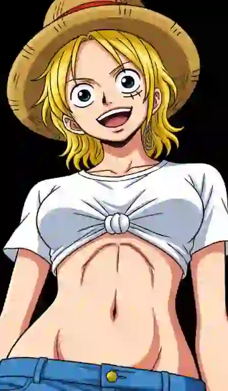 AI-genereret One Piece anime-stil karakterportræt med dristige linjer og mættede farver, velegnet til One Piece stil forudindstilling.